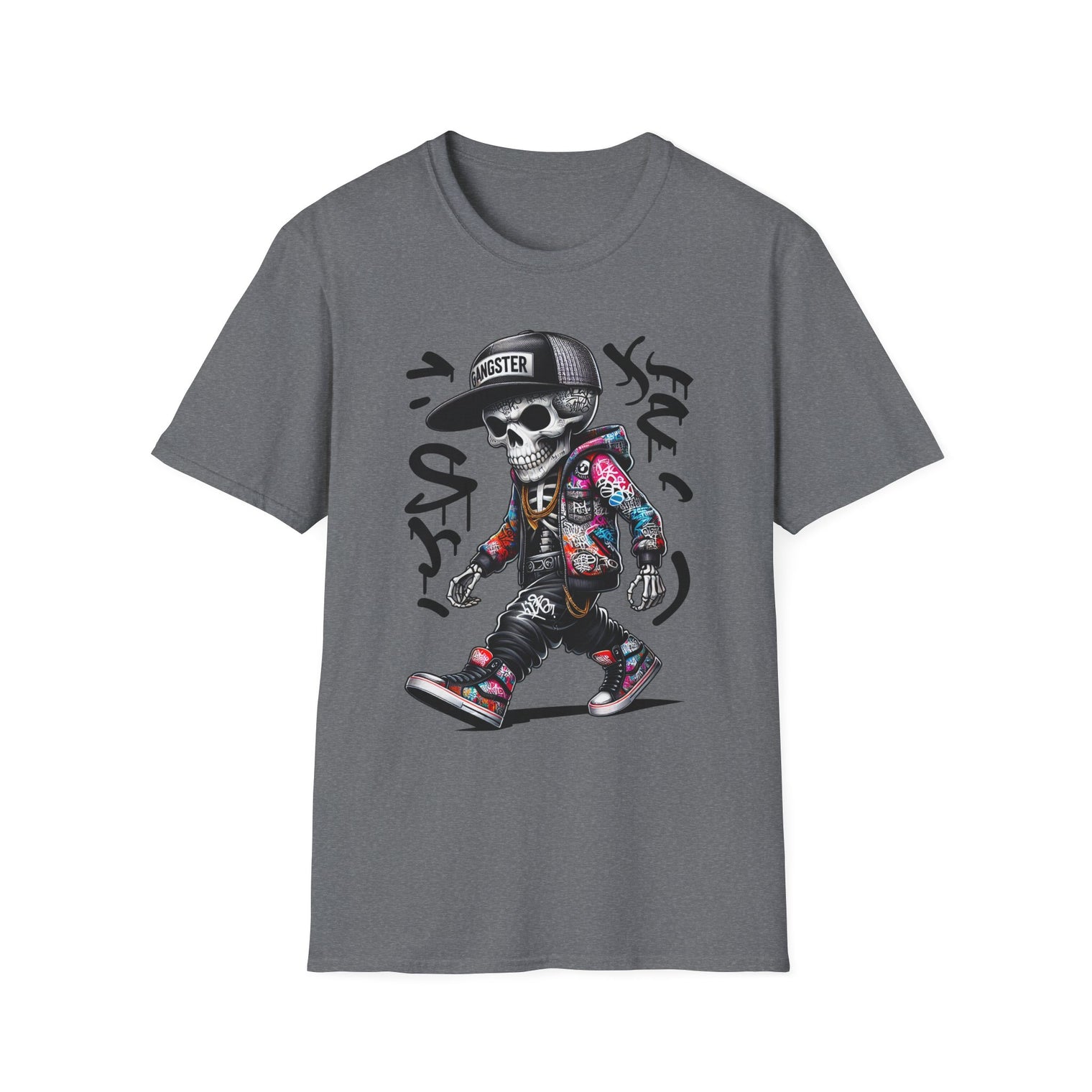 Trendy Graffiti Skull T-Shirt Urban Style - OGGDesigns