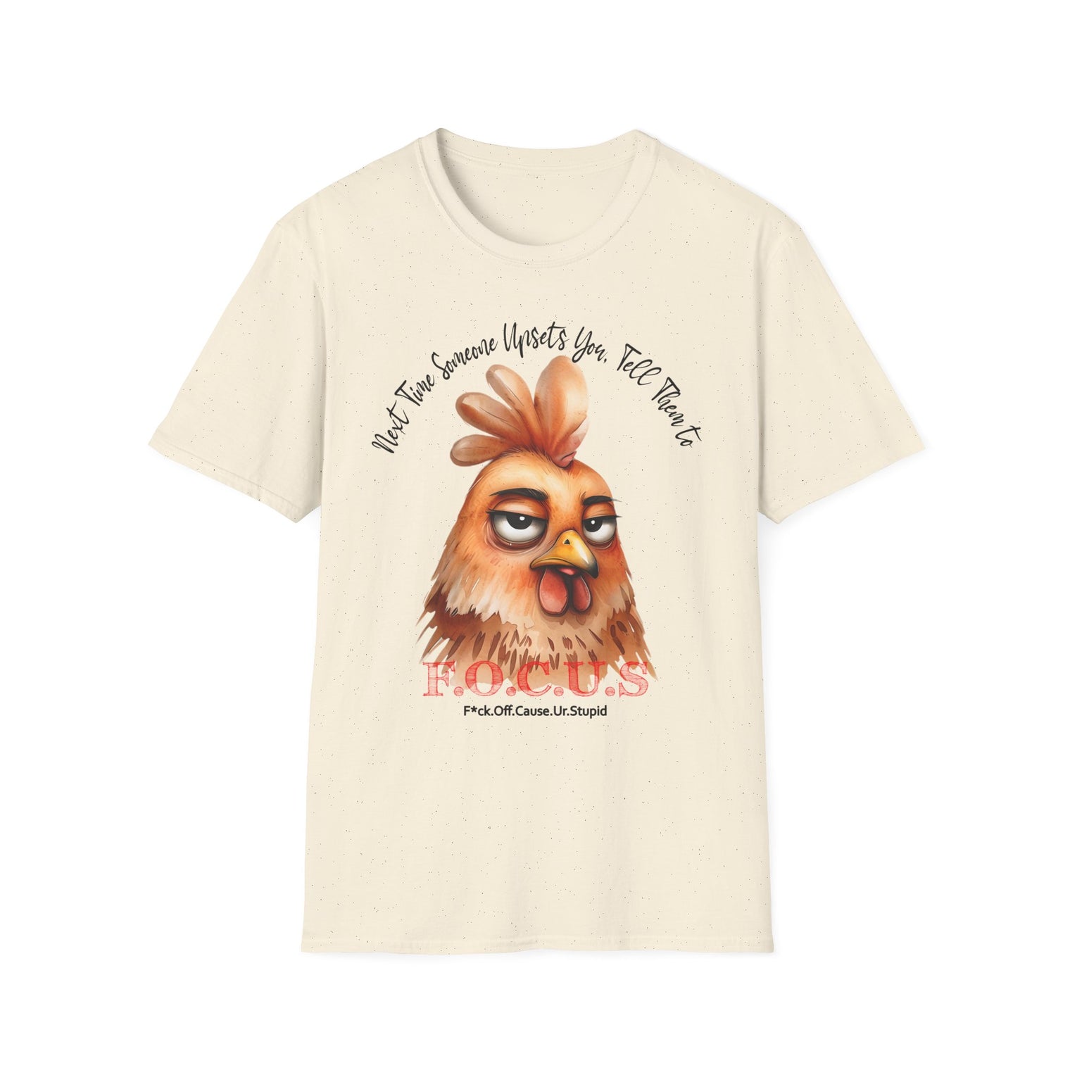 Funny Chicken Graphic T-Shirt - Unisex Softstyle - OGGDesigns