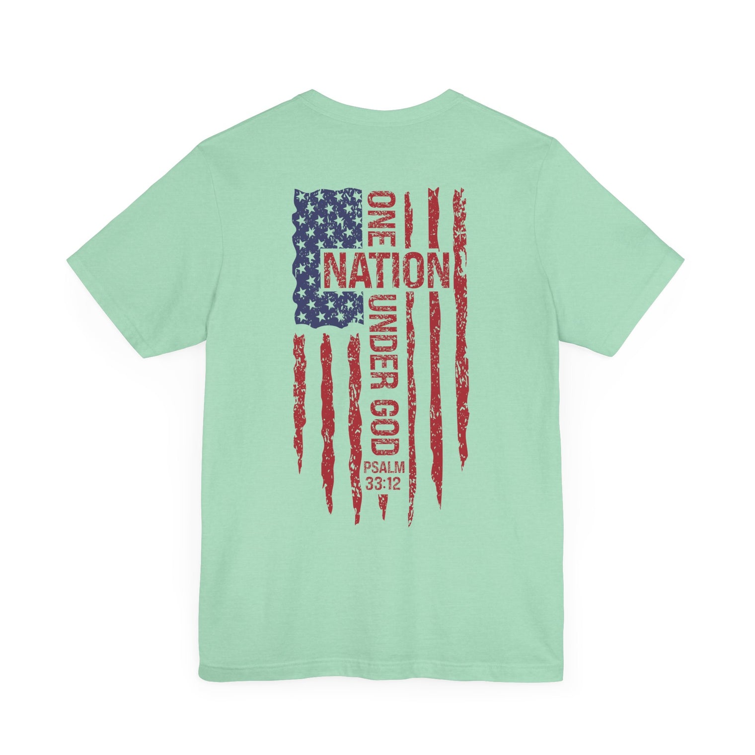 Patriotic Short Sleeve Tee - One Nation Under God - OGGDesigns