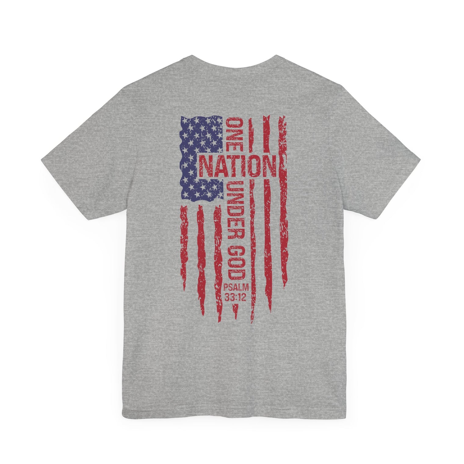 Patriotic Short Sleeve Tee - One Nation Under God - OGGDesigns
