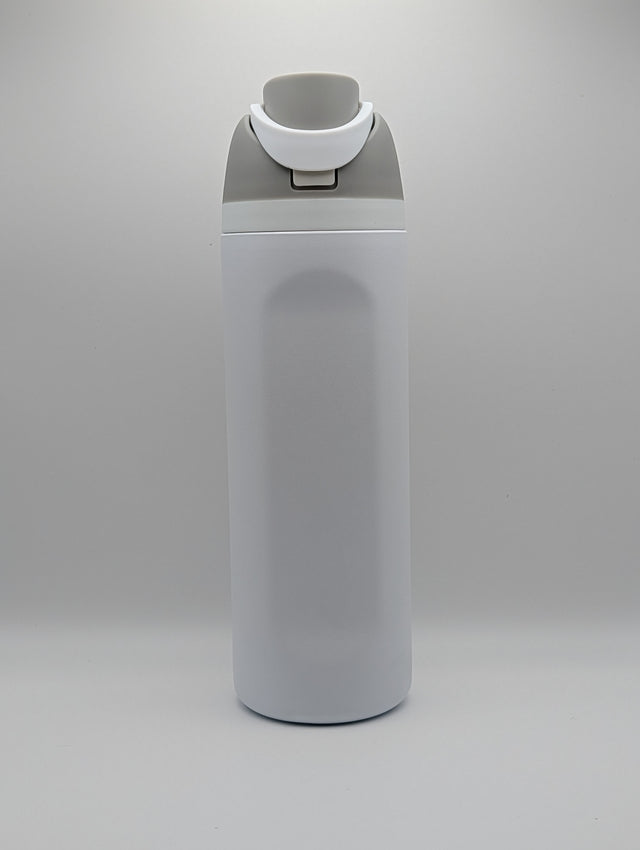 24oz White DualSip Tumbler Blank — Dual-Spout Lid — Laser Engraving Ready - OGGDesigns