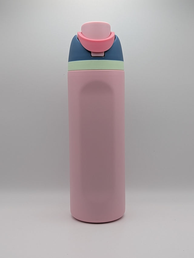 24oz Pink DualSip Tumbler Blank — Dual-Spout Lid — Laser Engraving Ready - OGGDesigns