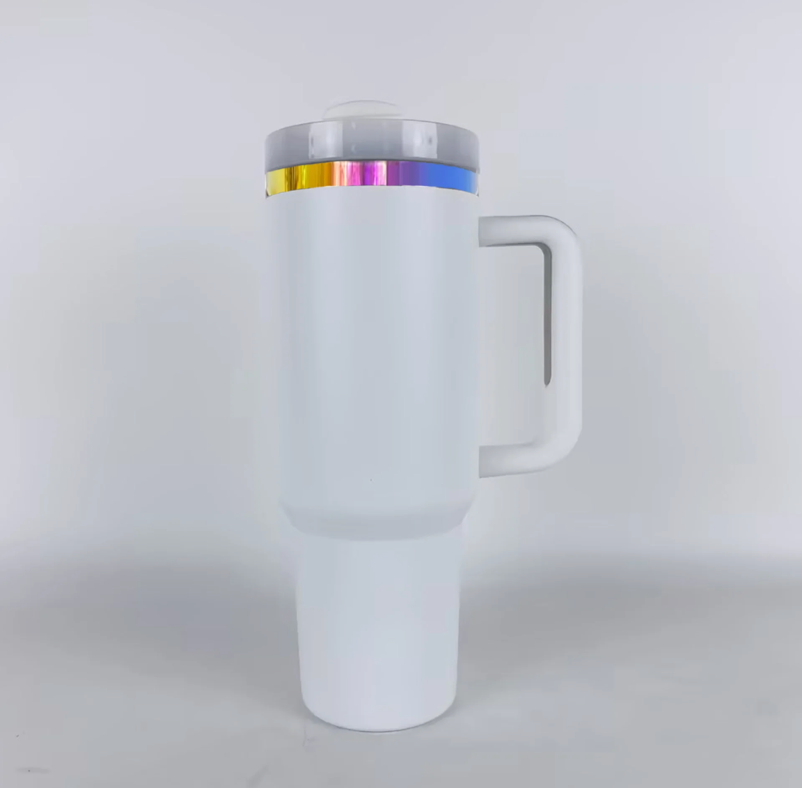 Mermaid 40 oz Custom Tumbler with handle, Stainless Steel Ocean Lover Gift, Under the Sea Vibe - OGGDesigns