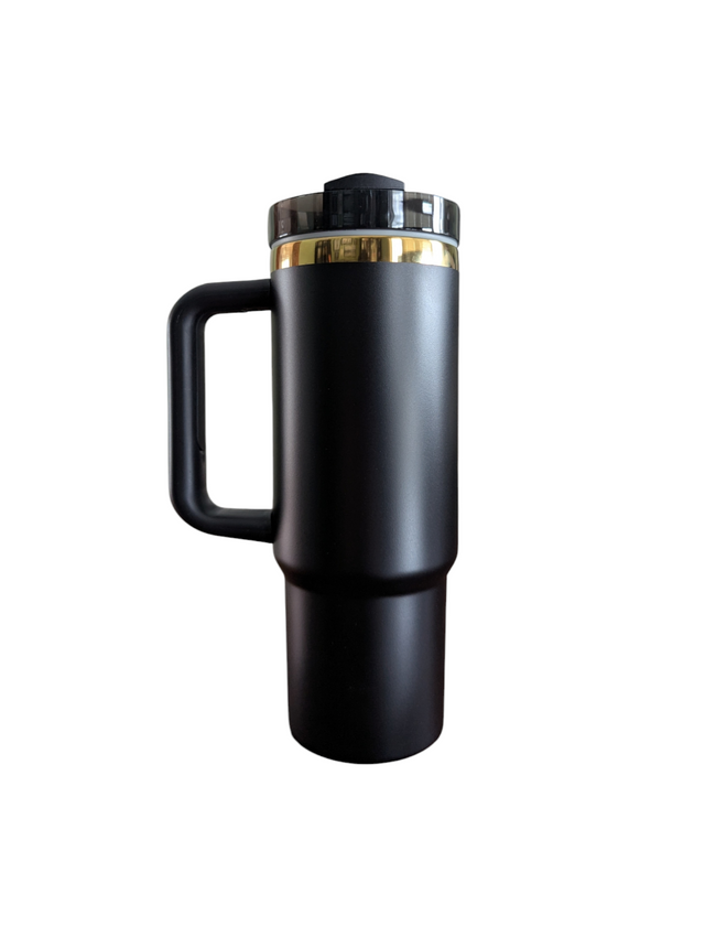 She is Strong butterfly Cross Design 30 ounce Laser Engraved Tumbler with Handle - OGGDesigns