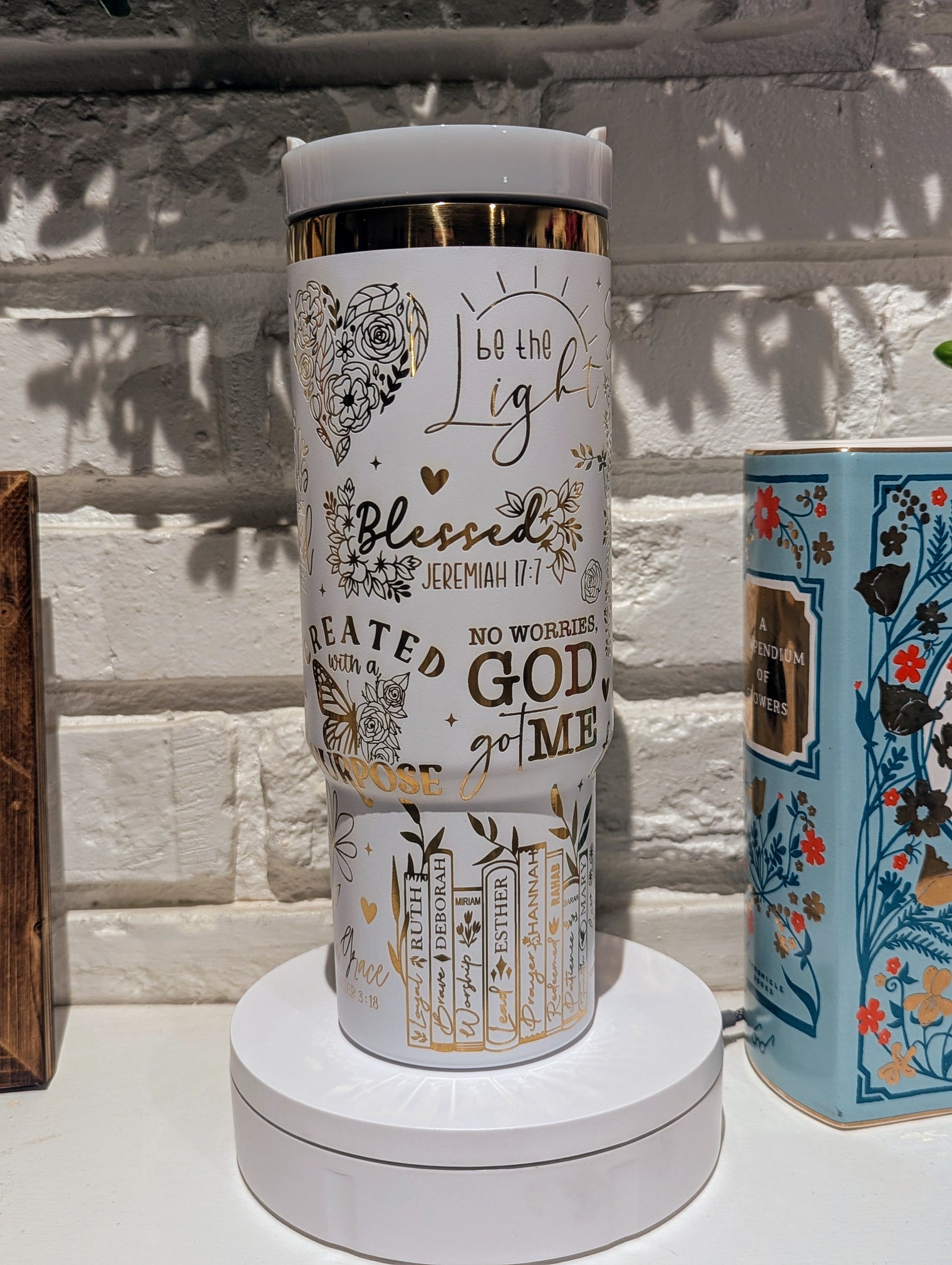 Women of the Bible Custom 30 ounce Encouraging Laser Engraved Tumbler with Handle - OGGDesigns