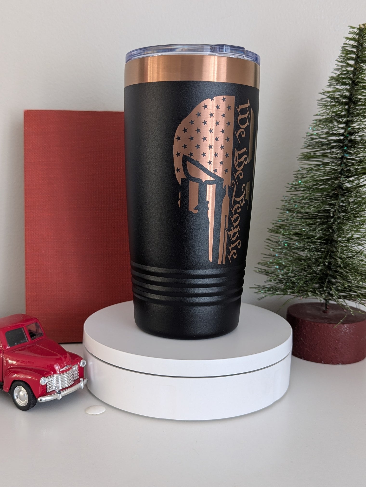 Skull We the people American flag 20oz tumbler - OGGDesigns