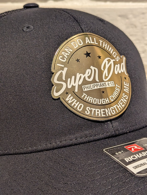 Super Dad Christian Richardson 112 Hat Philippians 4:13 - OGGDesigns
