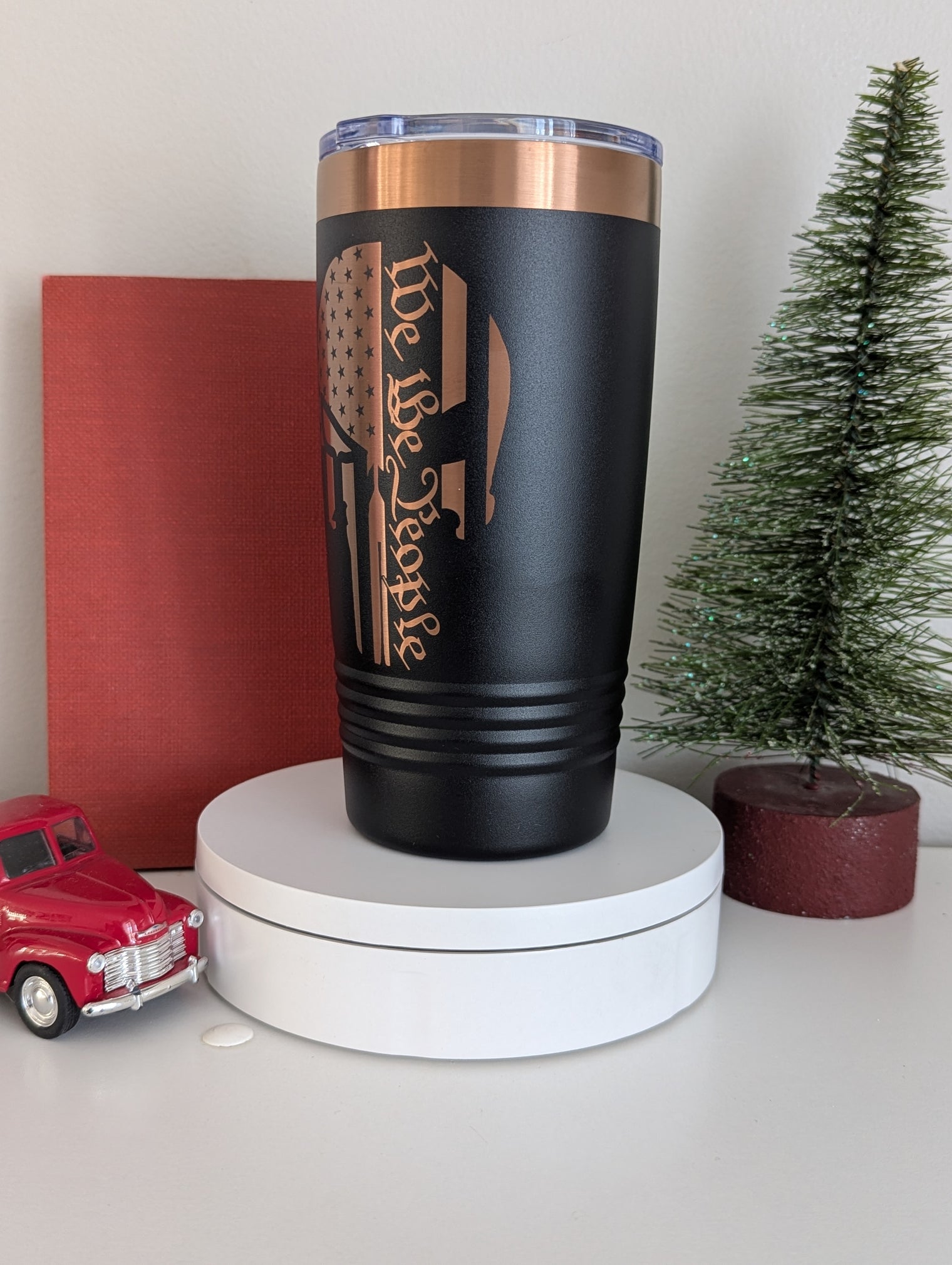 Skull We the people American flag 20oz tumbler - OGGDesigns