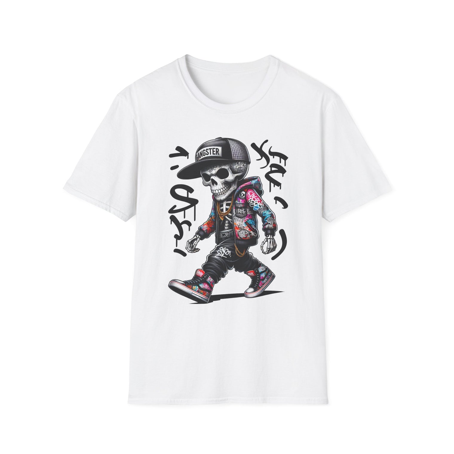 Trendy Graffiti Skull T-Shirt Urban Style - OGGDesigns
