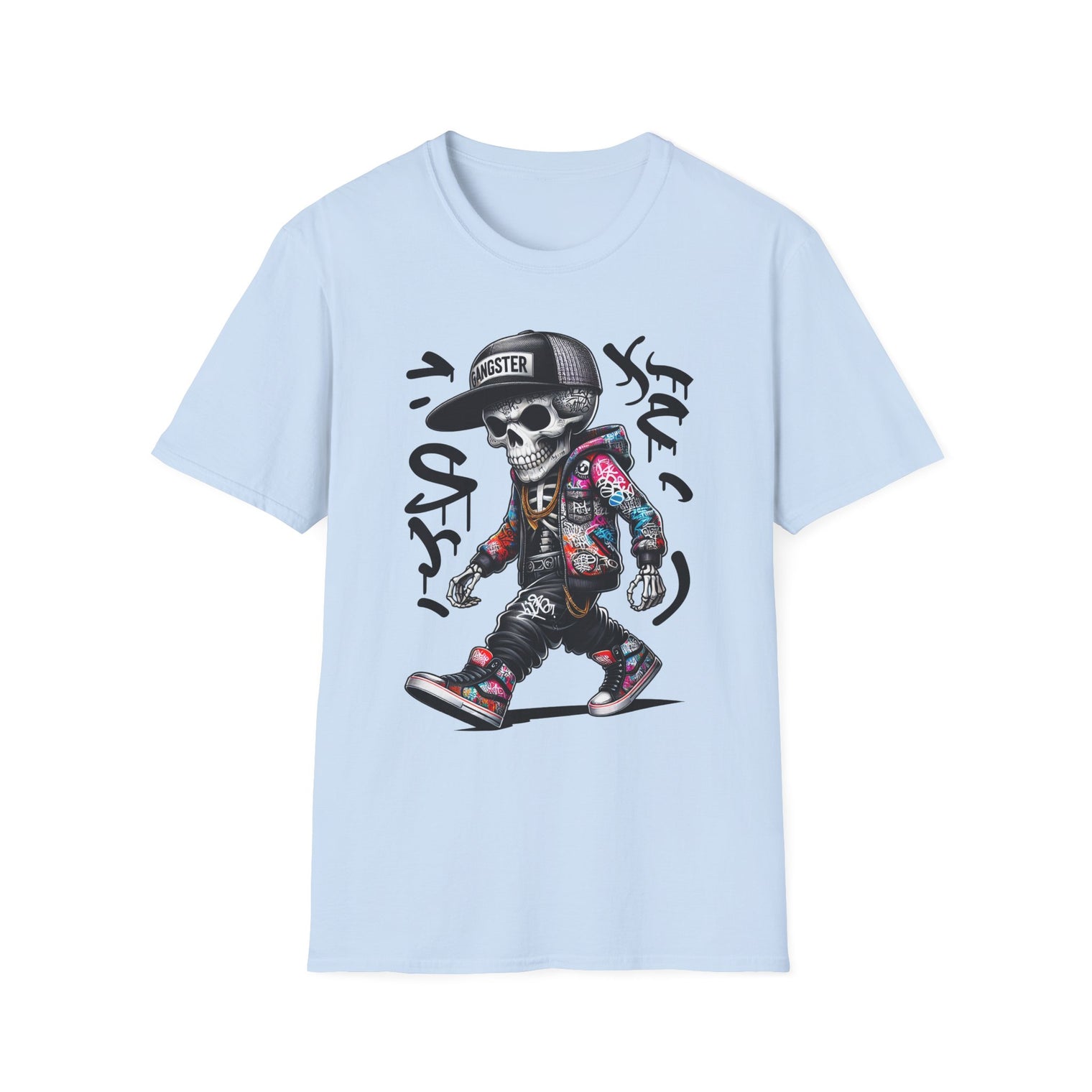 Trendy Graffiti Skull T-Shirt Urban Style - OGGDesigns