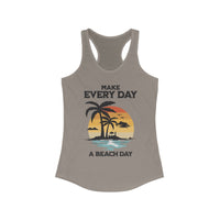 Make Everyday a Beach Day, Women's Racerback Tee, Summer Beach Vibes, Relaxation Tank, Beach Lover Gift, Tank Top - OGGDesigns