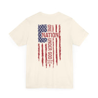 Patriotic Short Sleeve Tee - One Nation Under God - OGGDesigns
