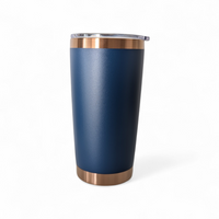 20oz navy with copper underneath Tumbler - OGGDesigns