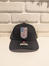 Custom American flag One Nation under God Richardson 112 Trucker Hat