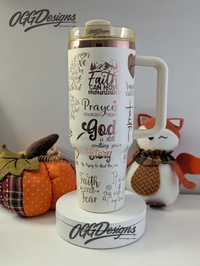 Butterfly Faith Tumbler | Christian Gift | Laser Engraved - OGGDesigns