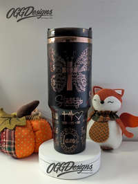 Butterfly Faith Tumbler | Christian Gift | Laser Engraved - OGGDesigns