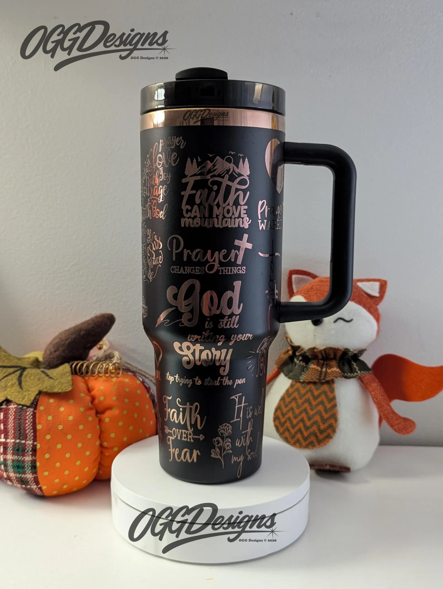 Butterfly Faith Tumbler | Christian Gift | Laser Engraved - OGGDesigns