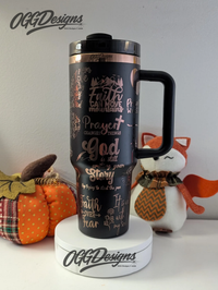 Butterfly Faith Tumbler | Christian Gift | Laser Engraved - OGGDesigns
