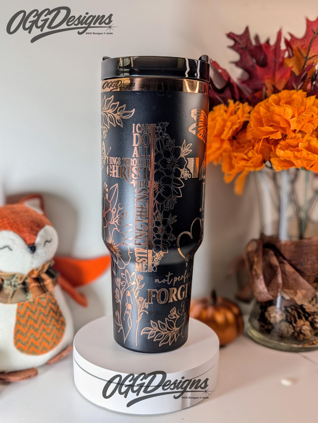 Jesus the way truth life 40 oz Laser Engraved Tumbler with Handle - OGGDesigns
