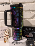 Mermaid and Ocean Lovers 40 oz Custom Tumbler with handle - OGGDesigns