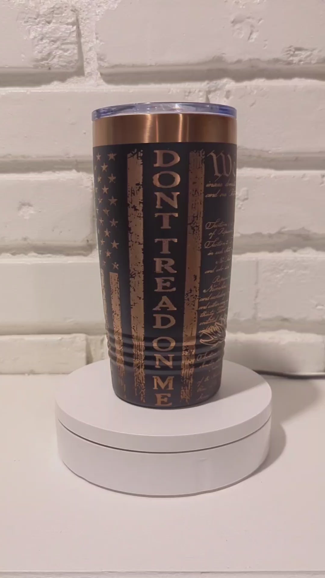 Patriot Collection Insulated Tumbler - Freedom Eagle, Gadsden & Veteran Designs