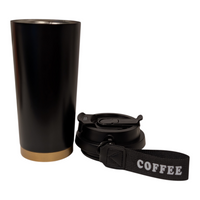 18oz To-Go Coffee Cup with Keychain Charm-Black - OGGDesigns