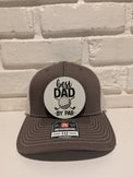 Best Dad By Par Trucker Hat 112 Richardson Golf Dad Hat with Leatherette Patch Father's Day Gift for Golfers - OGGDesigns