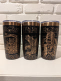 Copper-Plated Patriot Collection | 20oz Insulated Tumbler - Freedom Eagle, Gadsden & Veteran Designs - OGGDesigns