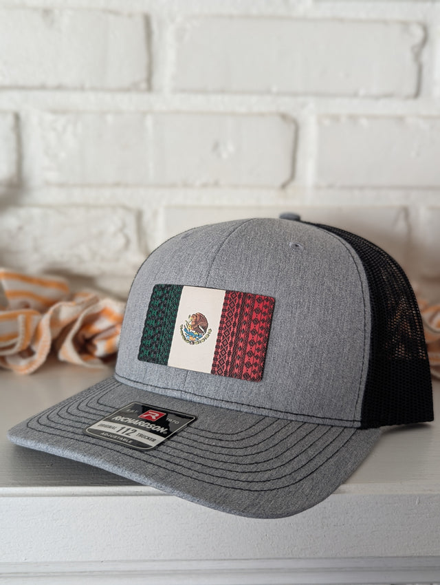 Mexican Flag with Aztec Texture Build Patch - OGGDesigns