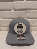 Best Dad By Par Trucker Hat 112 Richardson Golf Dad Hat with Leatherette Patch Father's Day Gift for Golfers - OGGDesigns