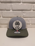 Best Dad By Par Trucker Hat 112 Richardson Golf Dad Hat with Leatherette Patch Father's Day Gift for Golfers - OGGDesigns
