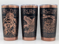 Patriot Collection Insulated Tumbler - Freedom Eagle, Gadsden & Veteran Designs