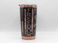 Patriot Collection Insulated Tumbler - Freedom Eagle, Gadsden & Veteran Designs