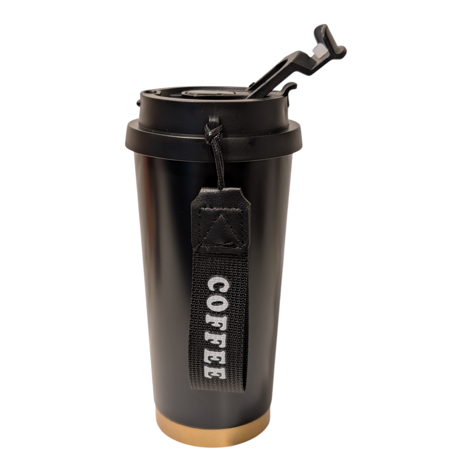 18oz To-Go Coffee Cup with Keychain Charm-Black - OGGDesigns